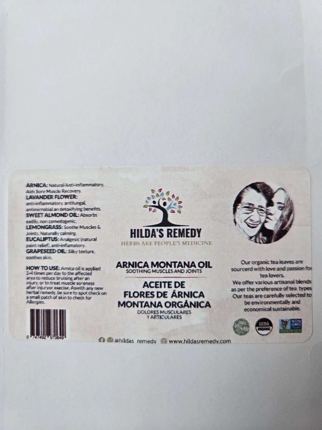 Hilda's Remedy Arnica Montana Oil 4oz - photo 2