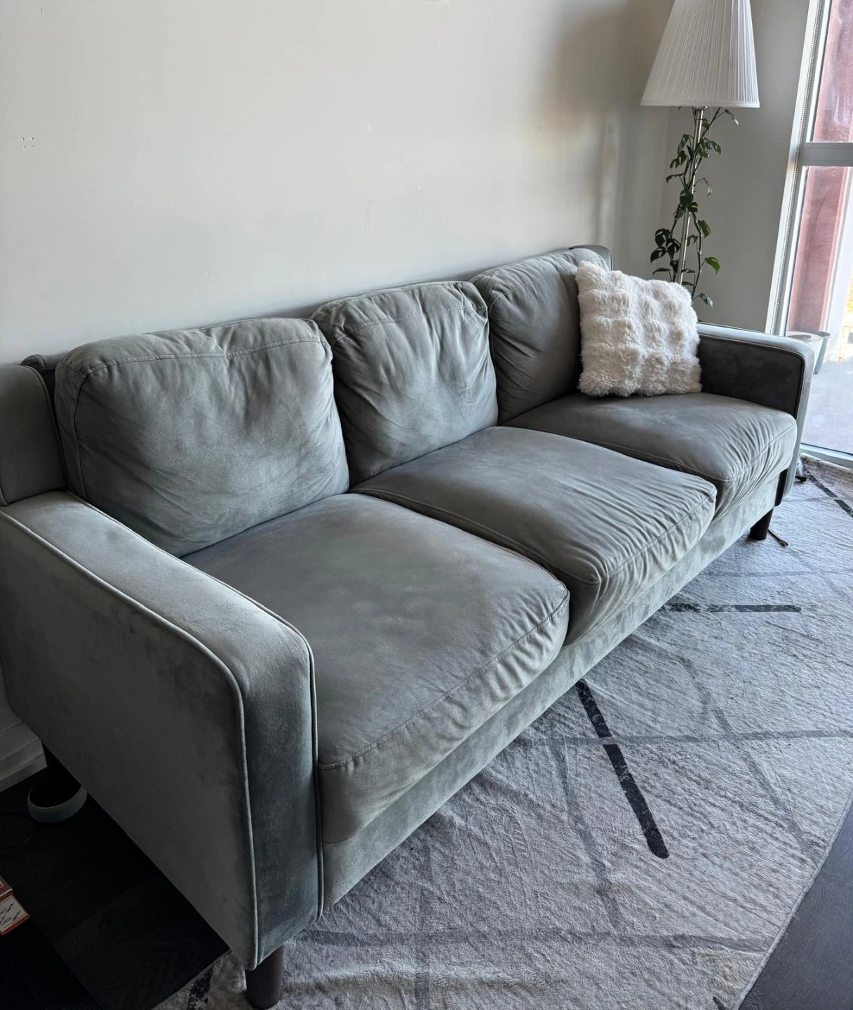 Grey 3-Seater Sofa - Wayfair - photo 2