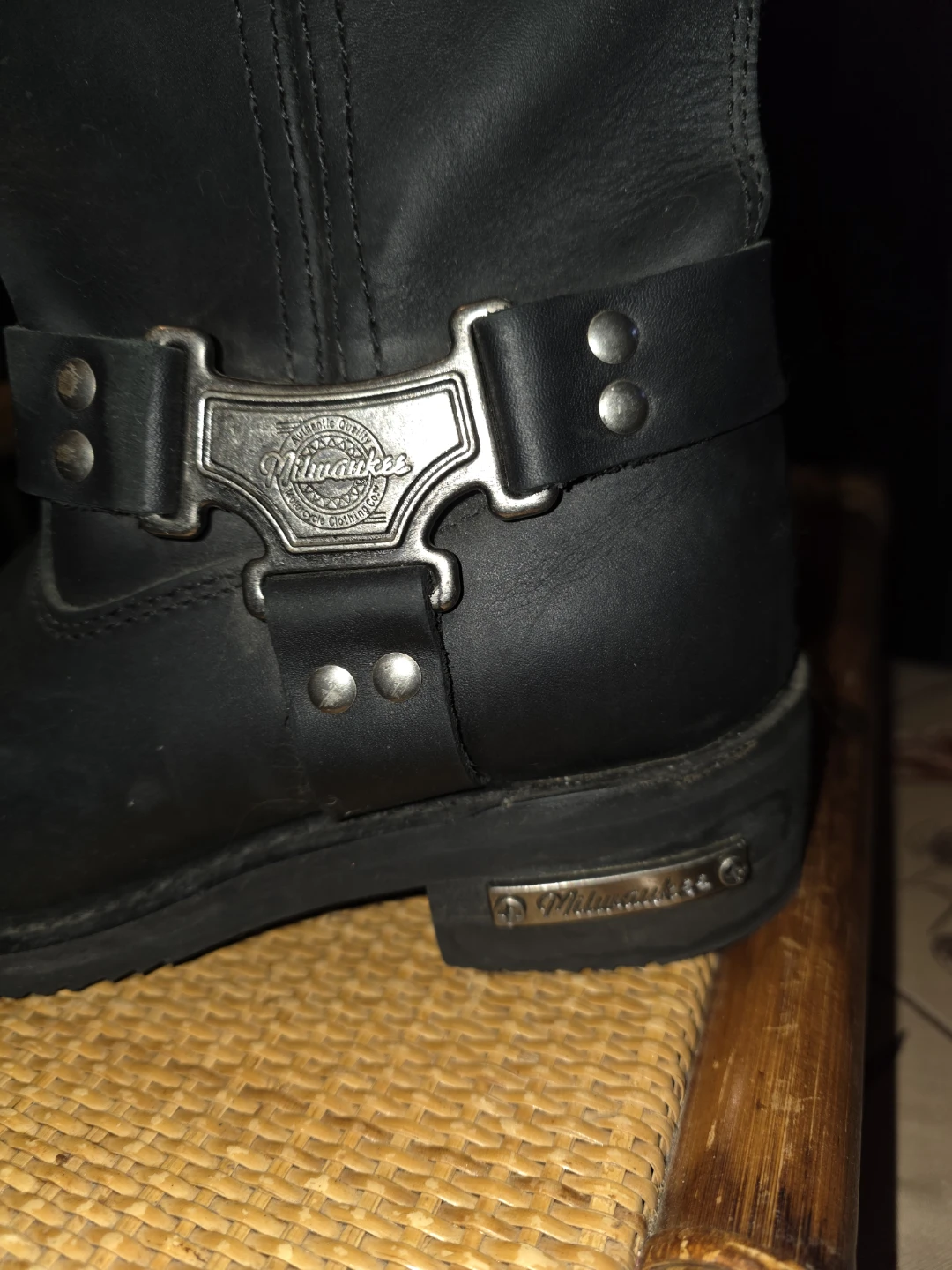Milwaukee Leather MB210 Black Boots - Size 7.5 - photo 2
