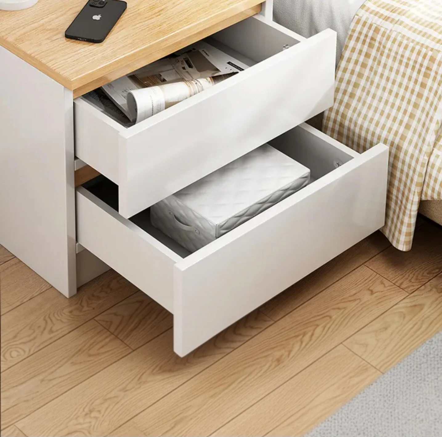 ✨ Modern Nightstand with 2 Drawers ✨ - photo 3
