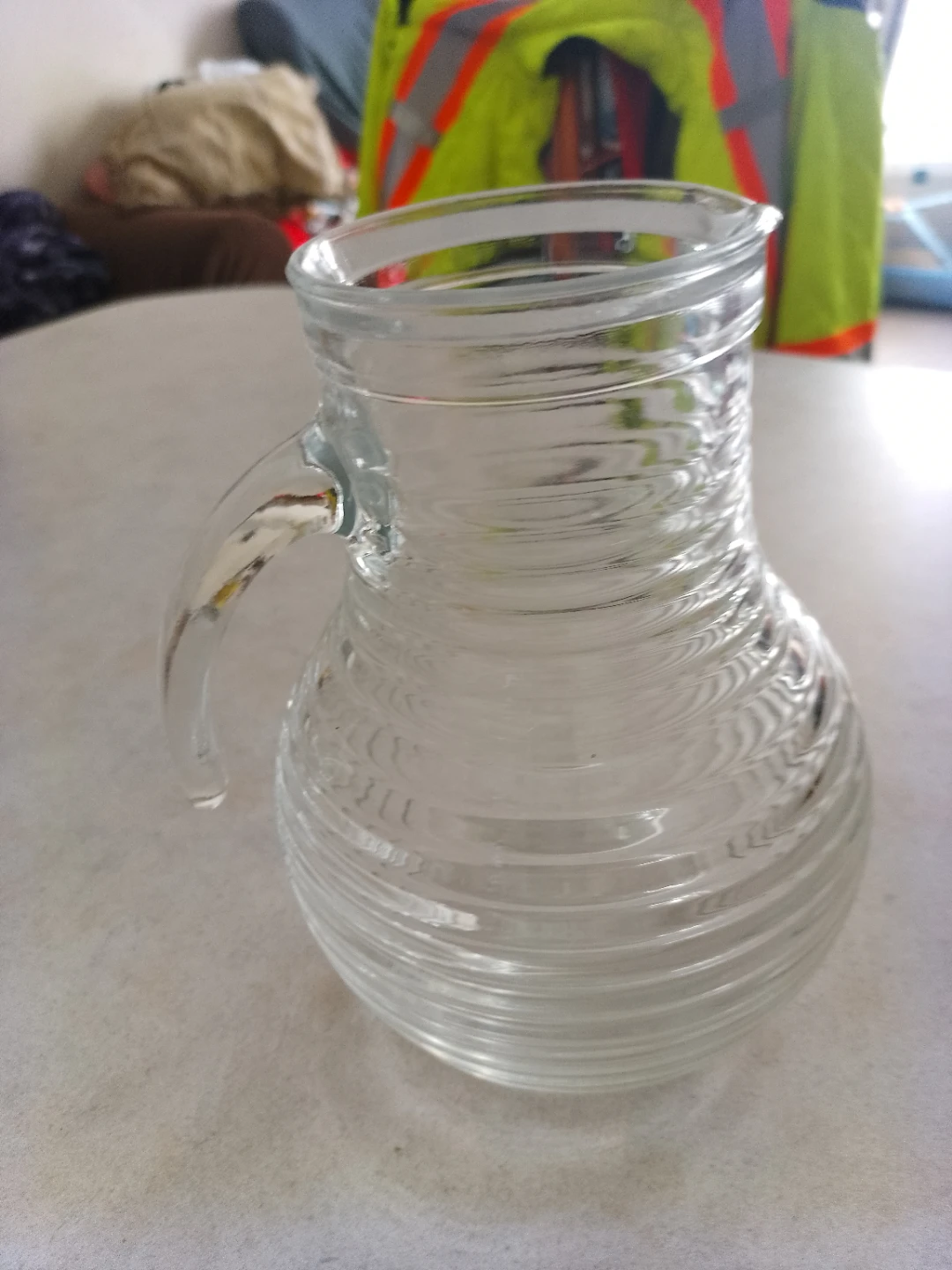 Glass Pitcher with Handle