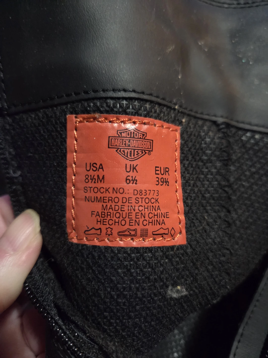 Harley-Davidson Women's Black Leather Riding Boots Size 8.5M - photo 2