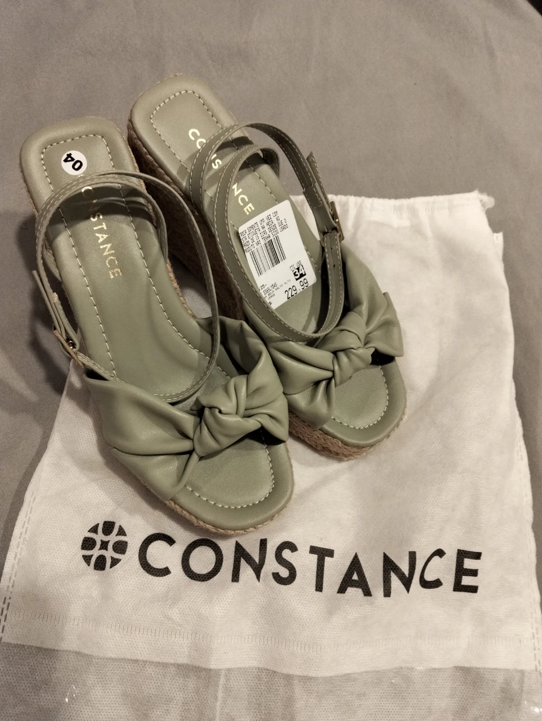 Constance Women's Espadrille Wedge Sandals - Sage Green