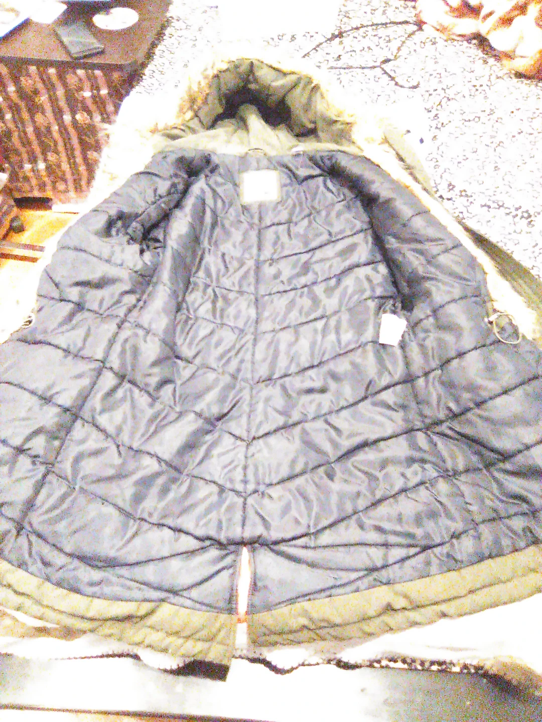 Levi's Olive Green Parka - Size S - photo 2