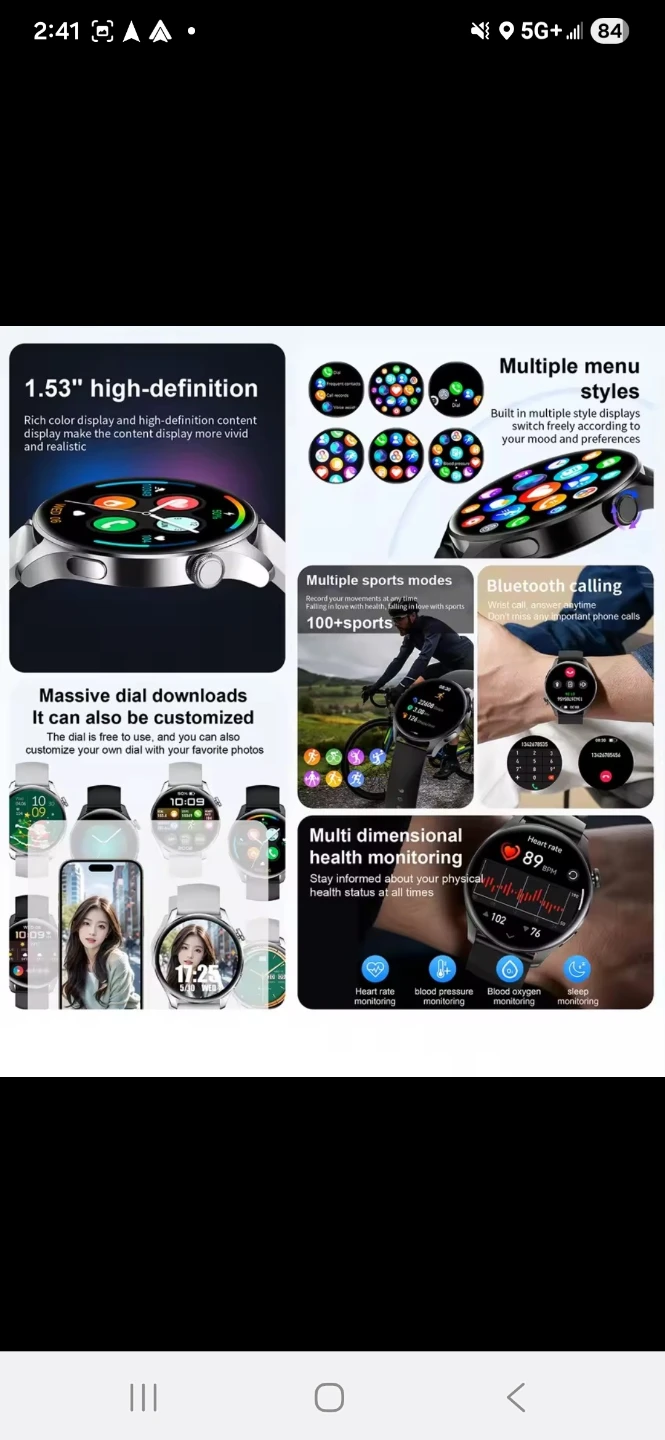 Smart Watch-for s24Ultra,s23,s22,s21,s20,note20 - photo 2