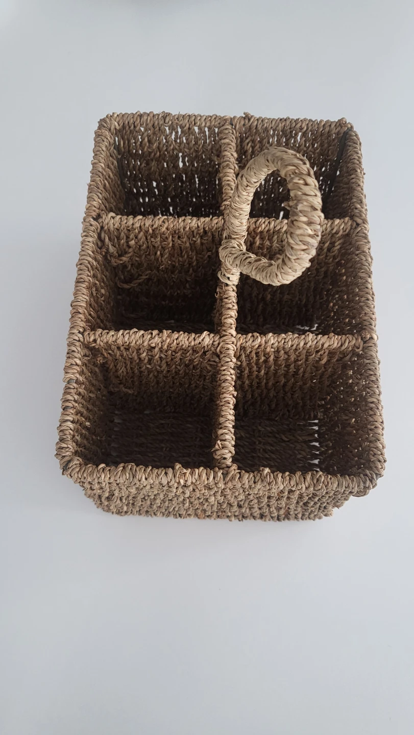 Woven seagrass storage caddy - photo 2