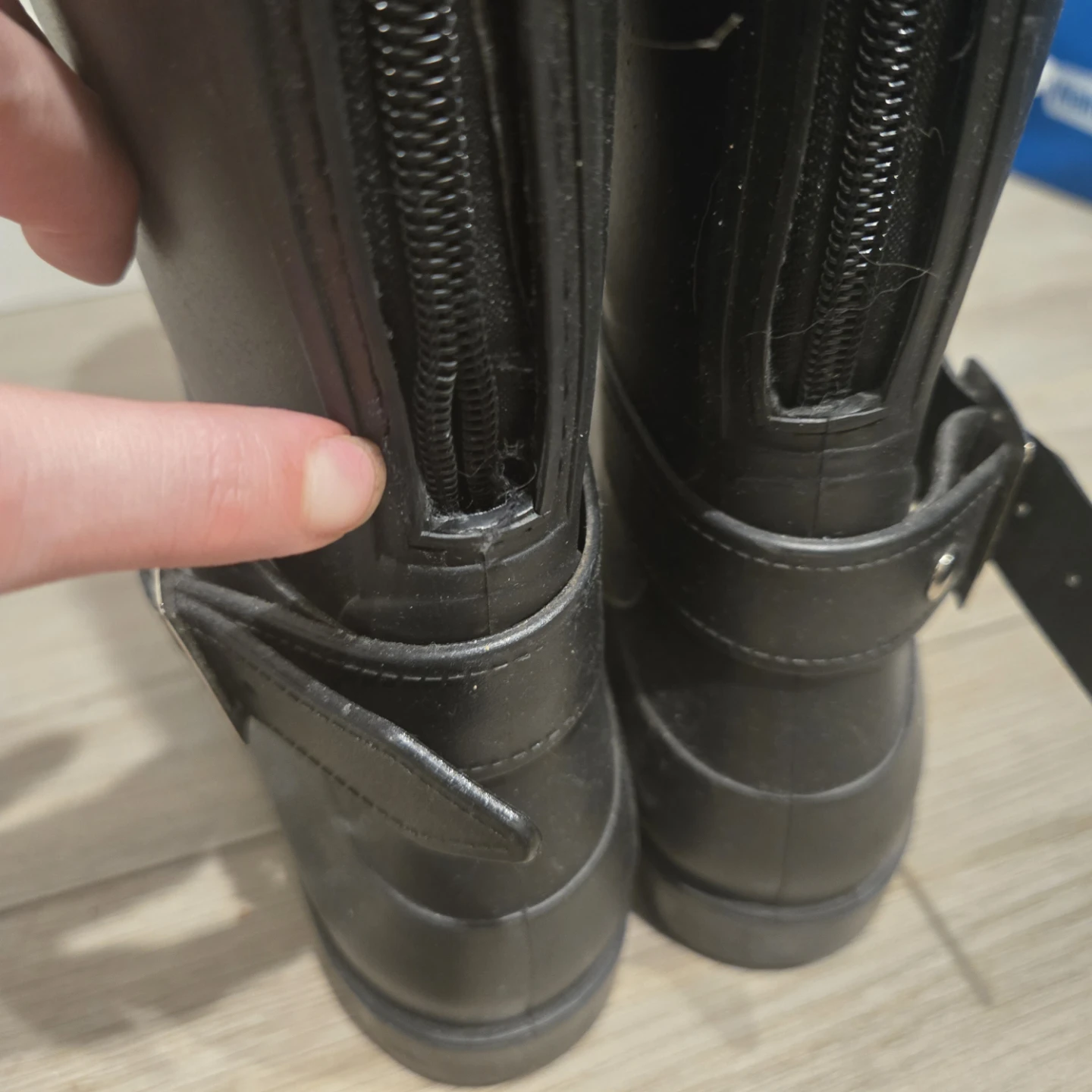 Black Rain Boots - Size 37