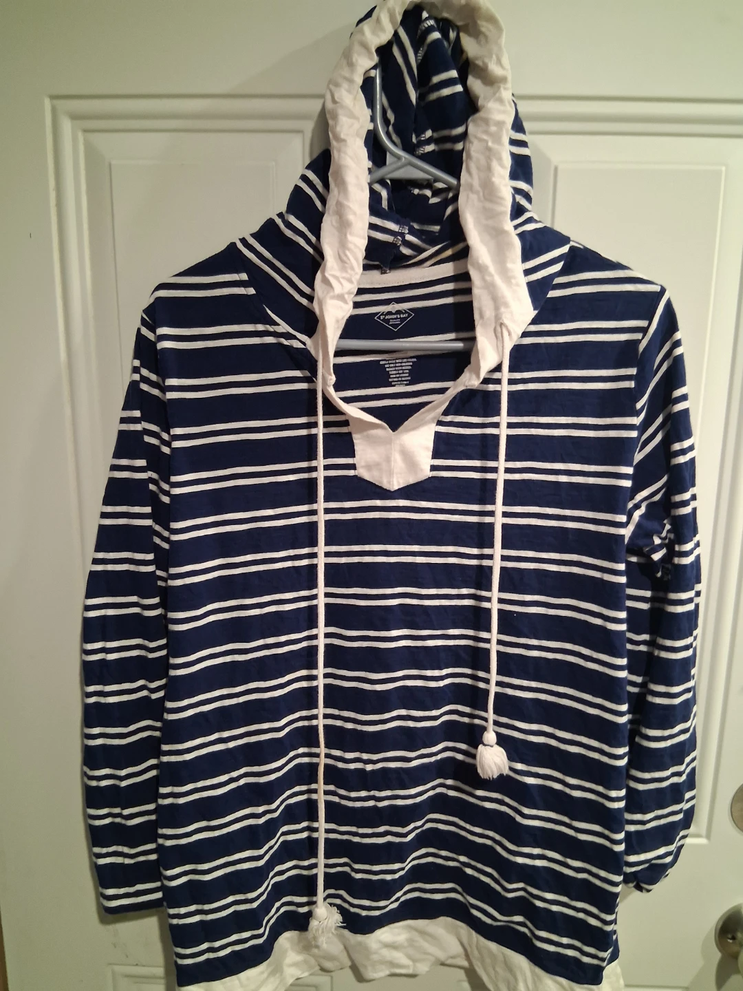 St John's Bay Striped Hoodie