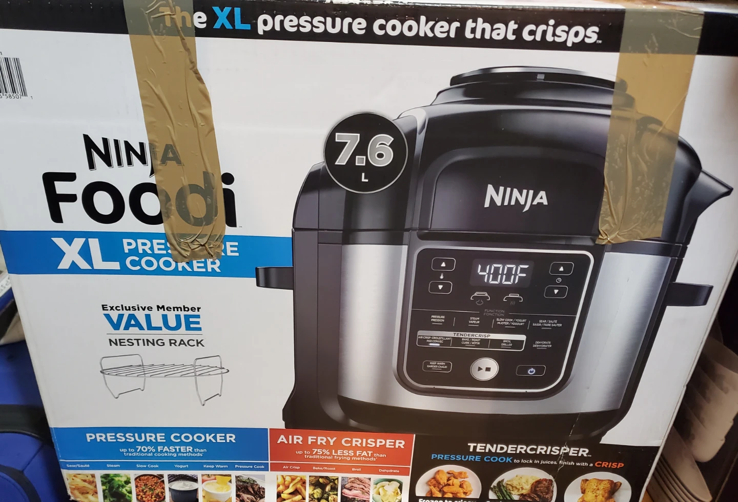Ninja Foodi XL Pressure Cooker Air Fryer 7.6L