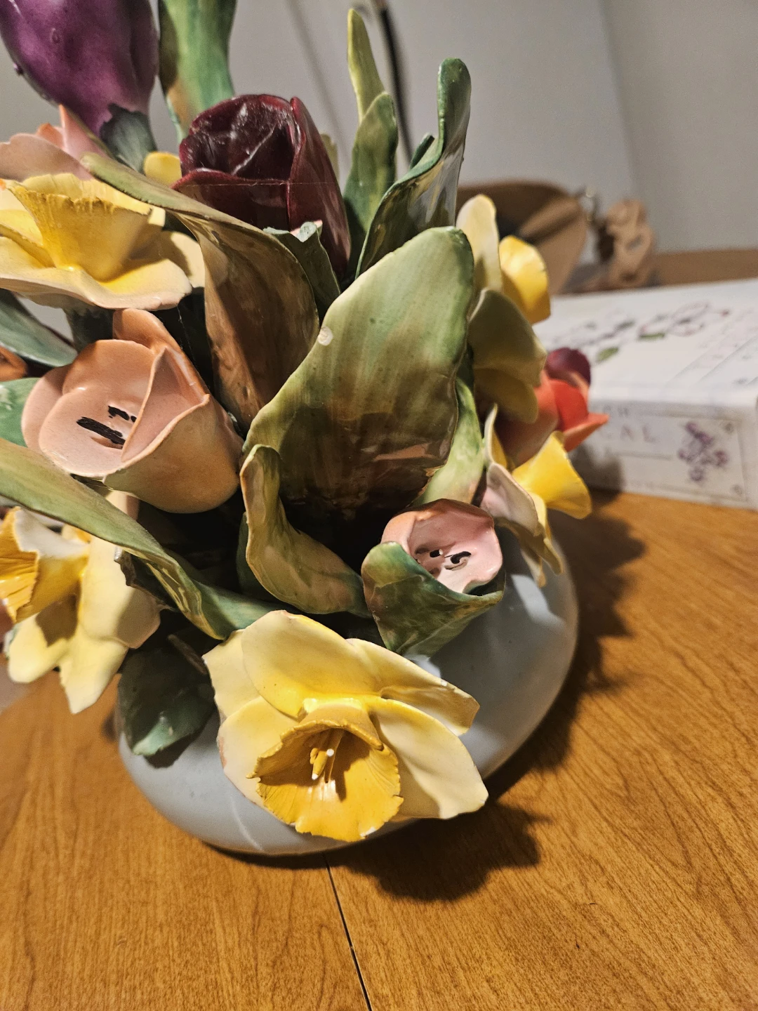 Vintage Floral Ceramic Arrangement