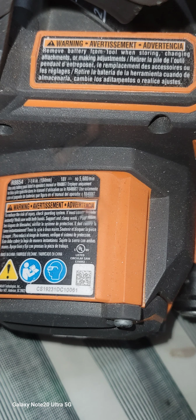 Ridgid Octane Circular Saw tool only - photo 4