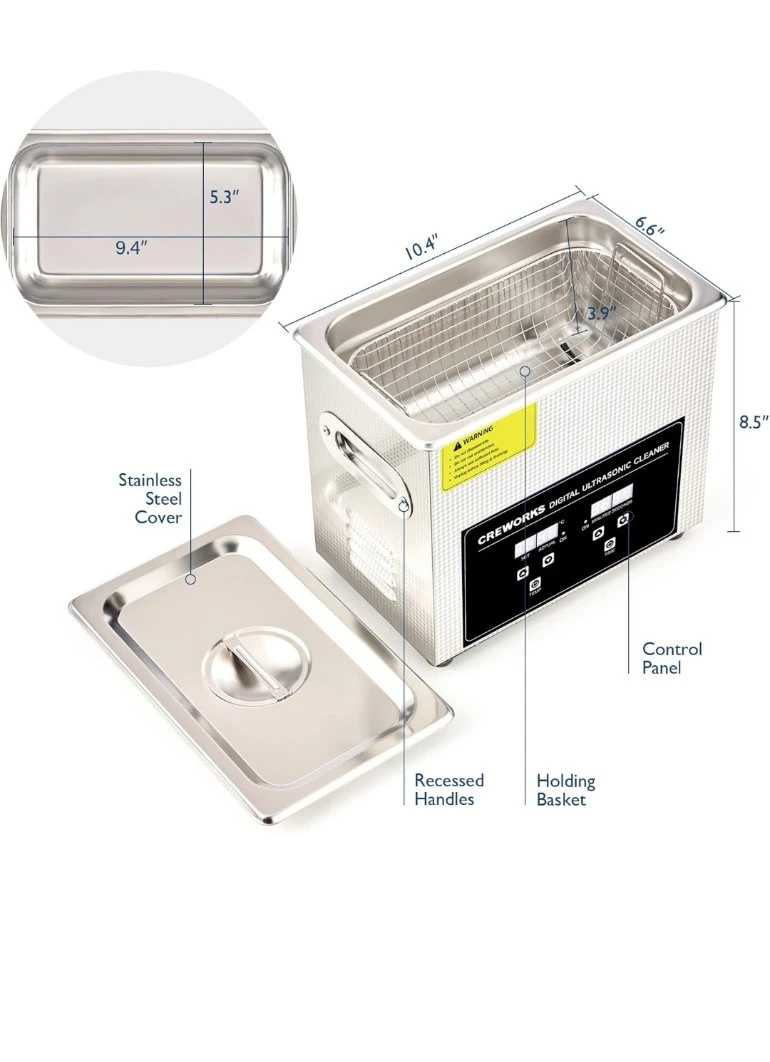 CREWORKS 3L Digital Ultrasonic Cleaner - photo 5