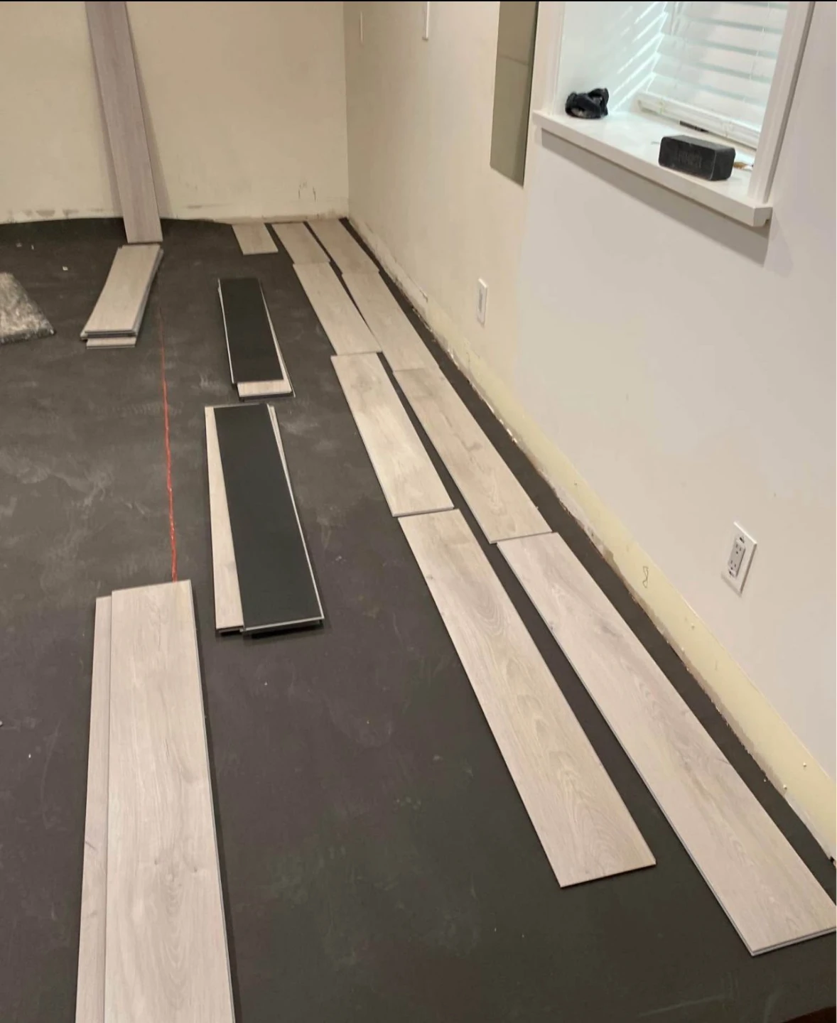 Glue down vinyl flooring