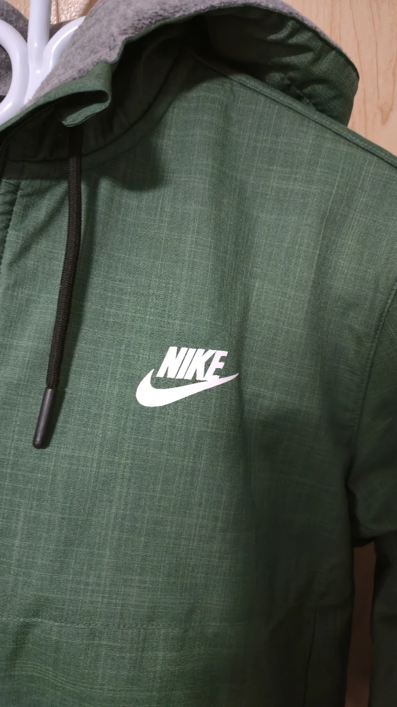 Nike Waterproof Green Hooded Jacket (Size M) - photo 4