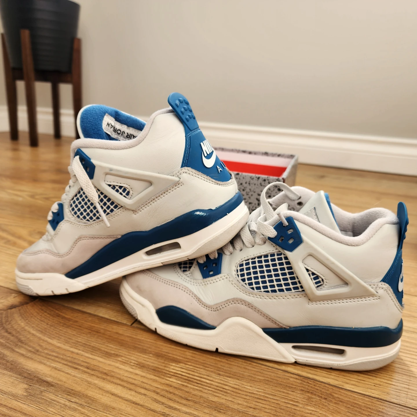 Nike Air Jordan 4 Retro White/Blue - photo 2