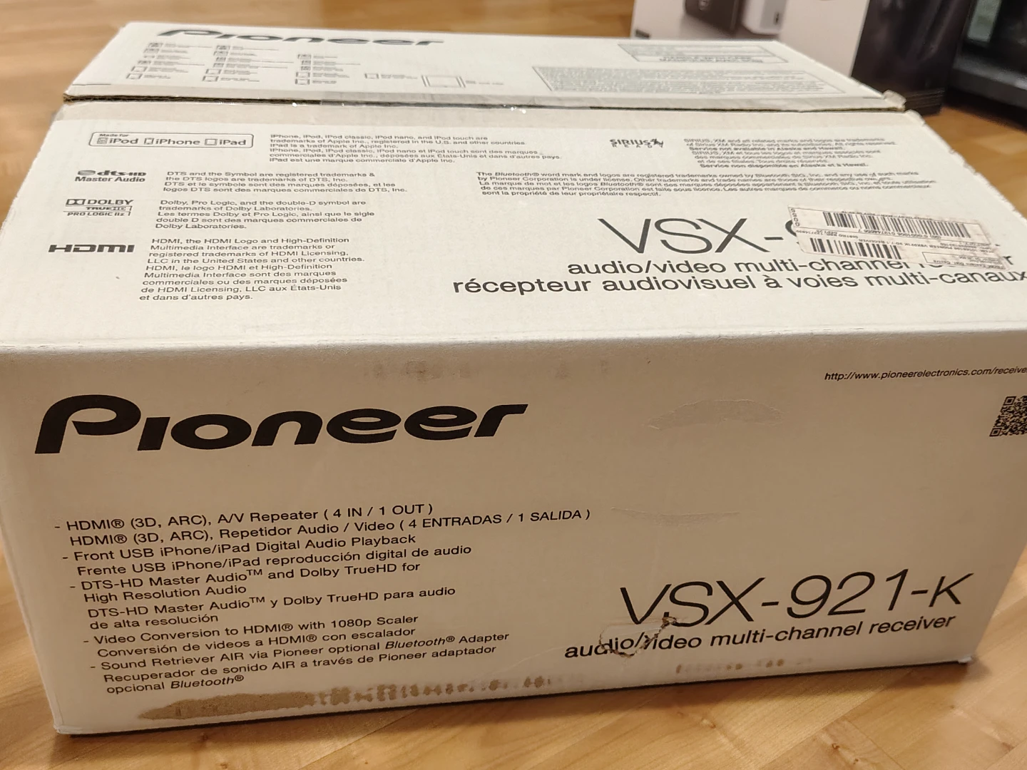 Pioneer VSX-921-K 770W 7.1 HDMI Home Theater Receiver