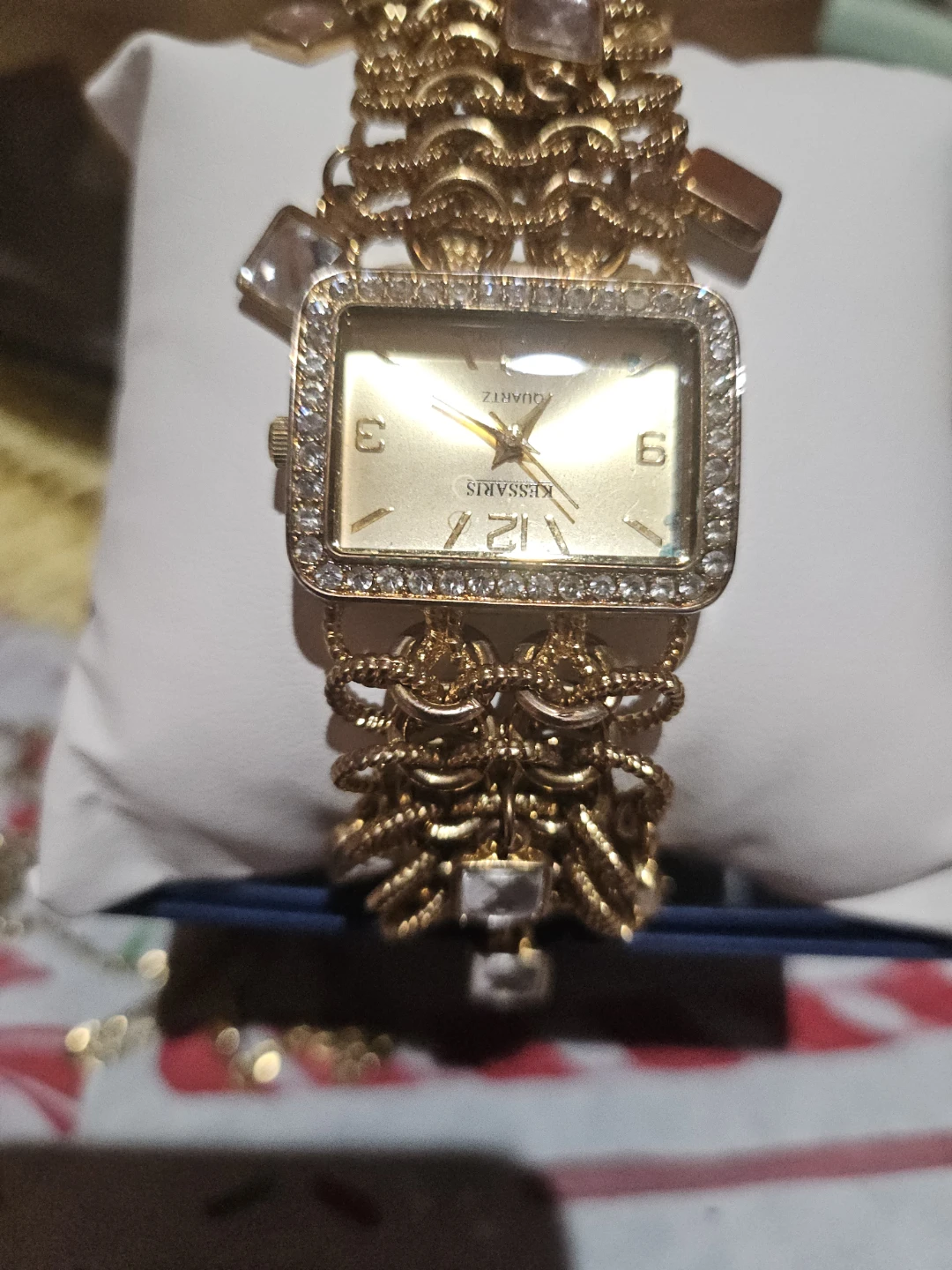 Kessaris Gold Tone Quartz Watch