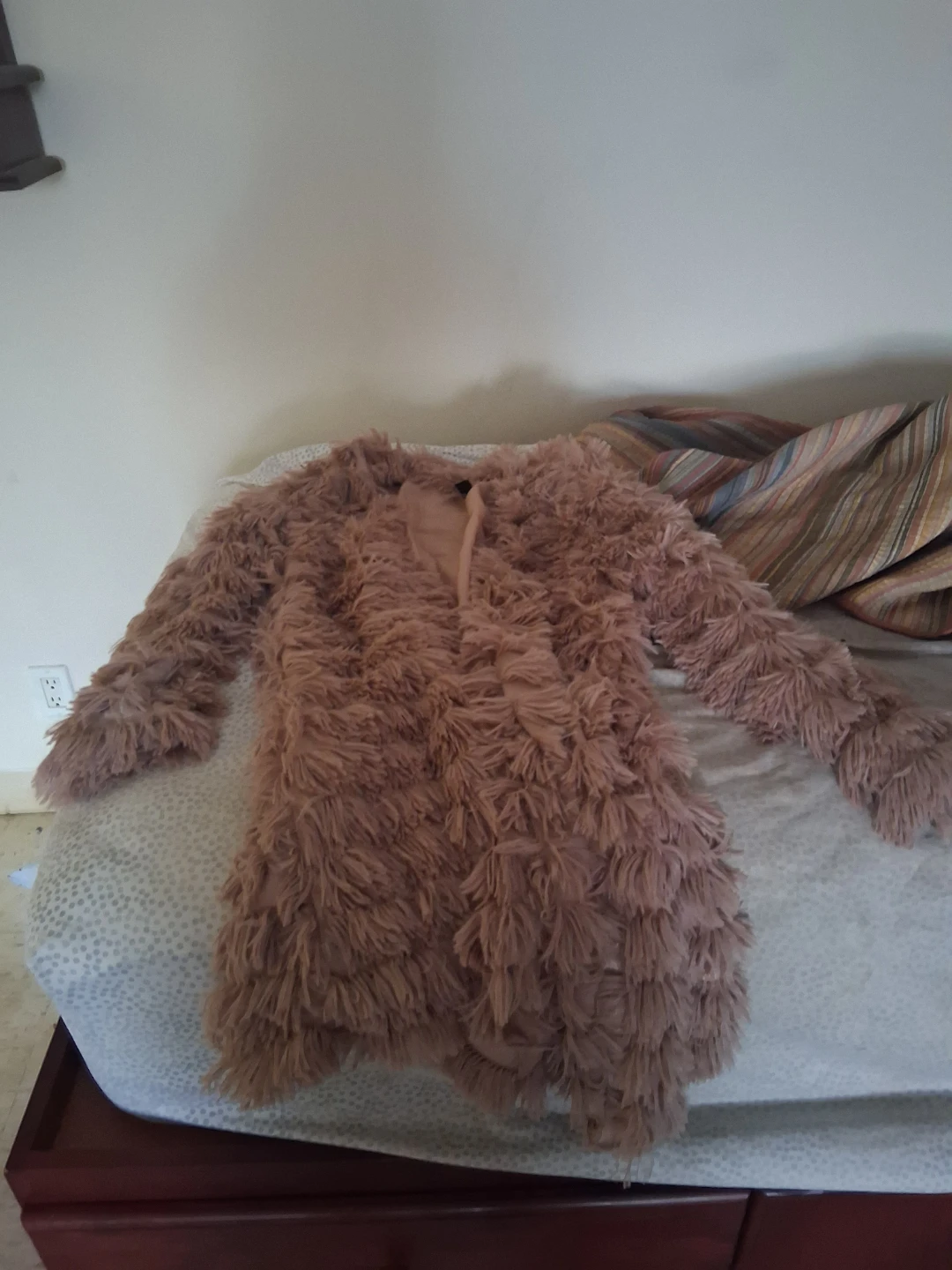 Pink Fuzzy Shaggy Jacket
