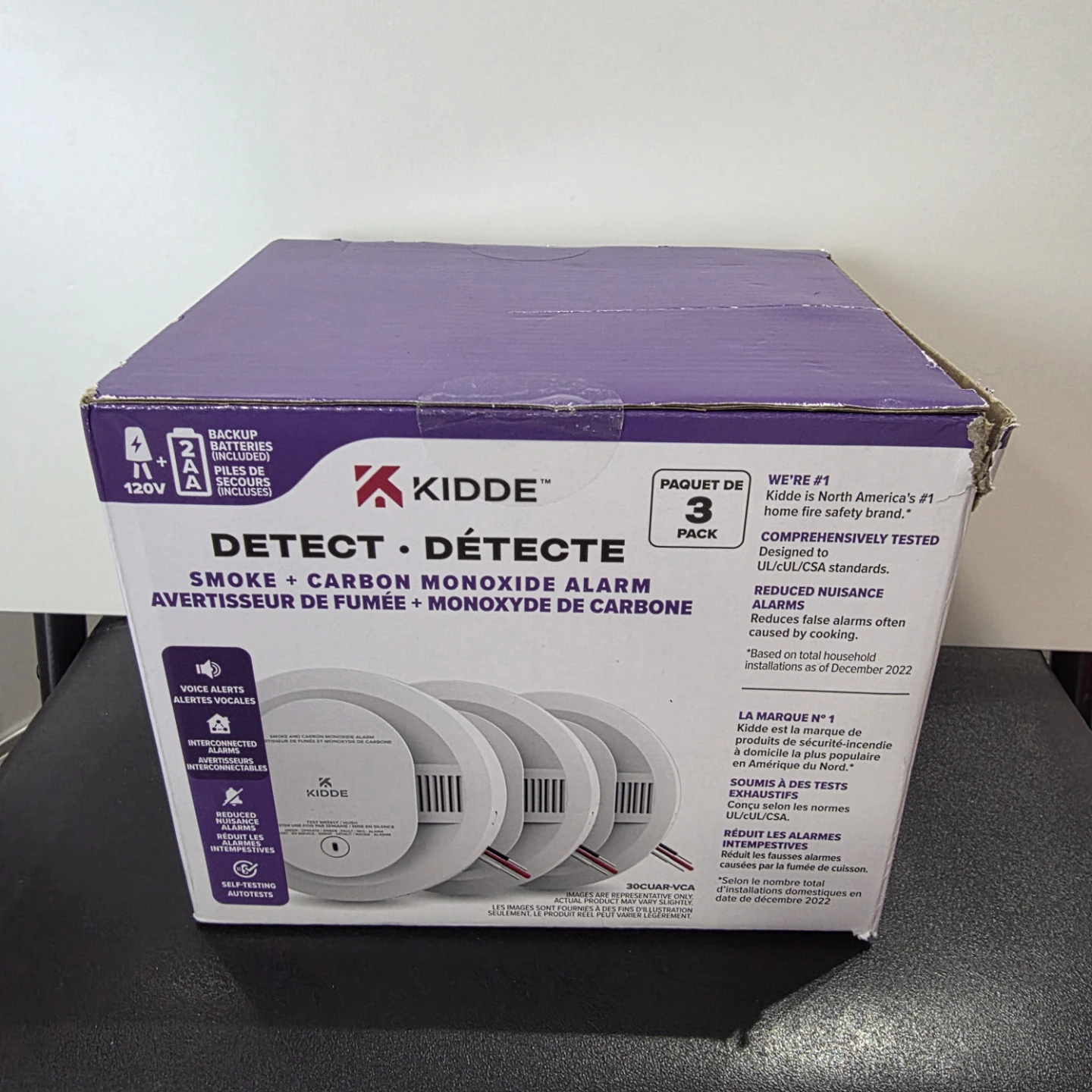Kidde Smoke + Carbon Monoxide Alarm 3 Pack