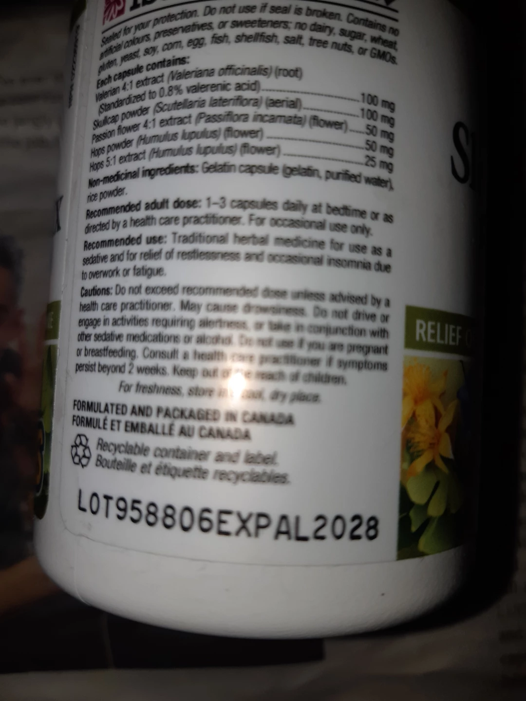 Natural Factors Formule Sommeil Relax 90 Capsules - photo 2