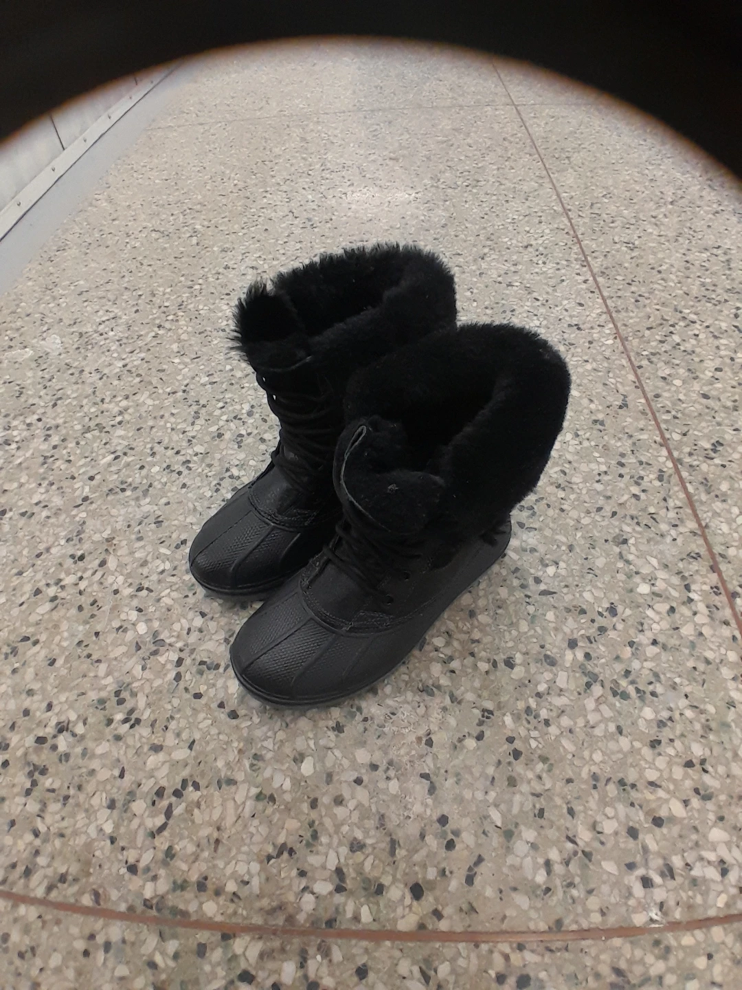 Black Fur Lined Winter Boots Original corc - photo 5