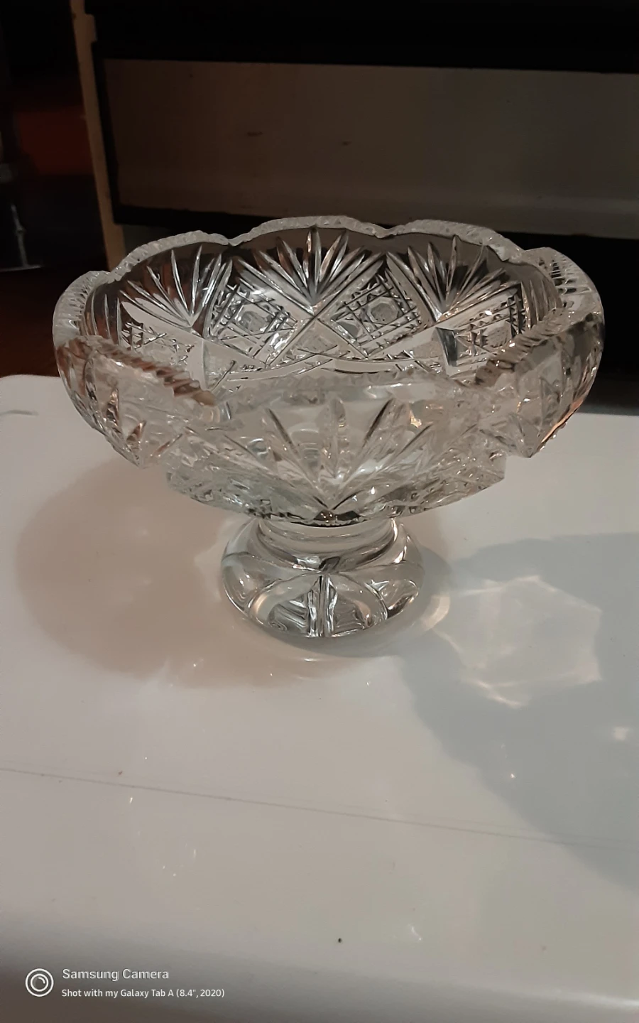 Crystal Footed Bowl