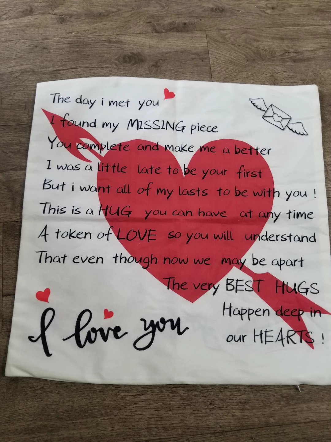 Decorative Throw Pillow Cover - Love Theme