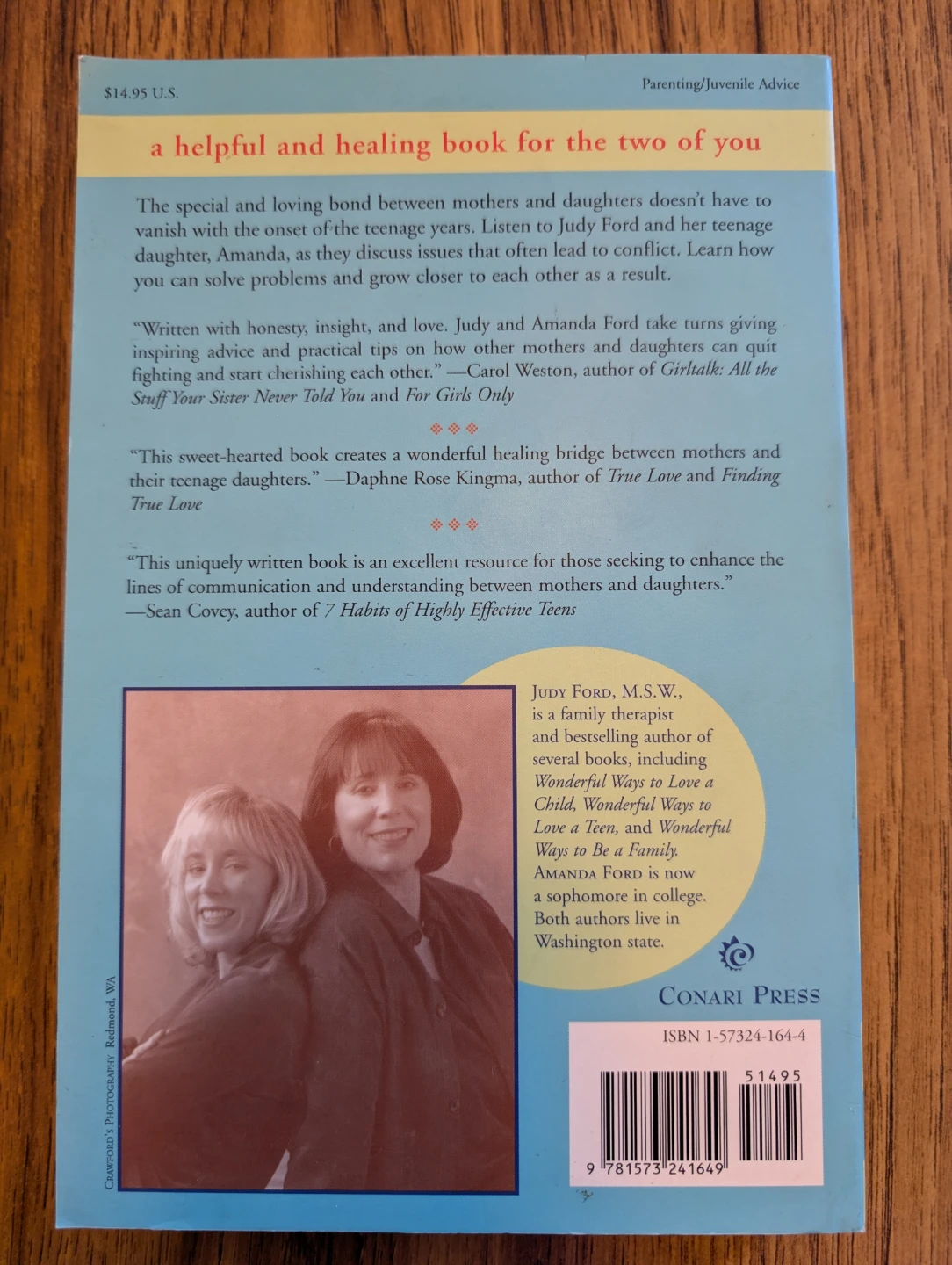 Between Mother & Daughter Book by Judy Ford & Amanda Ford - photo 2