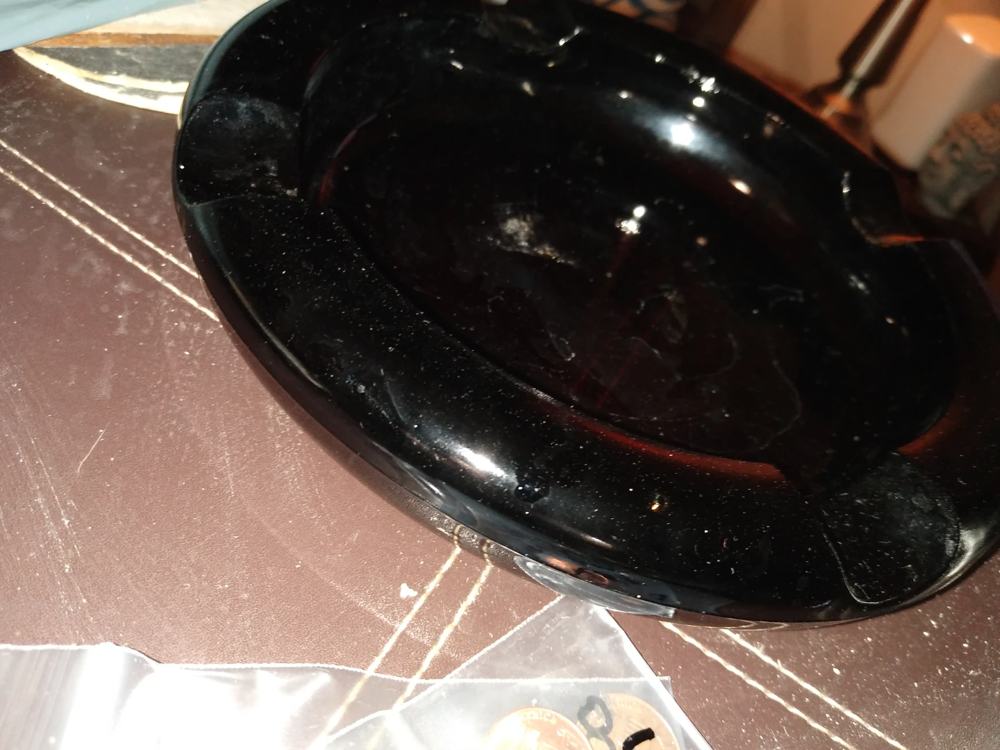 Vintage recycled beer bottle ashtray - photo 2