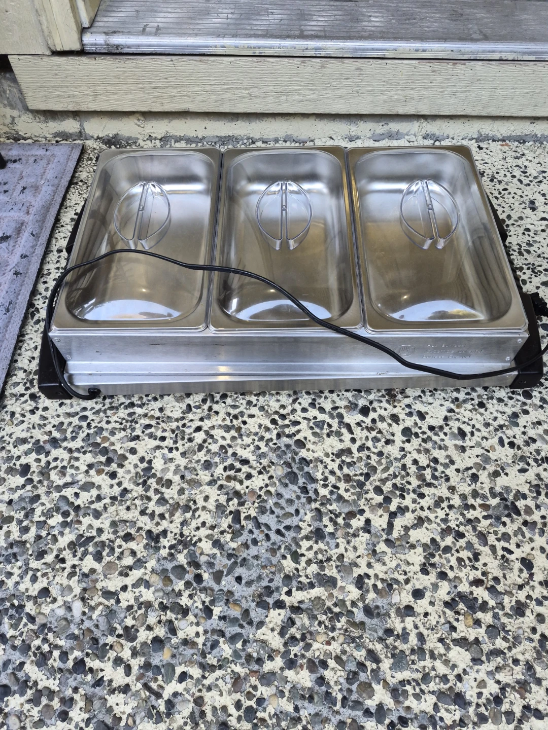 3-Compartment Food Warmer Steamer Chafer - photo 2