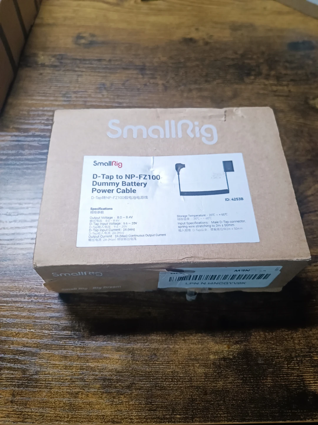 SmallRig D-Tap to NP-FZ100 Dummy Battery Power Cable