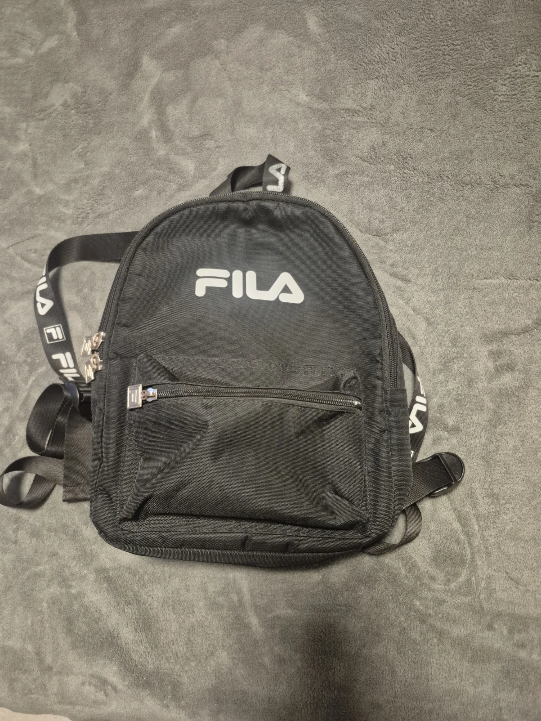 Black Fila Mini Backpack