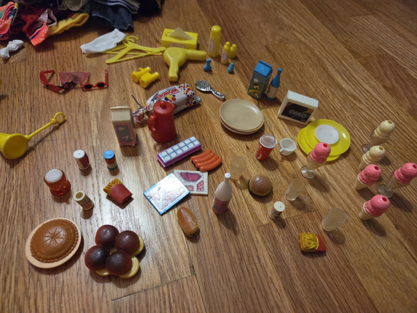 Doll Accessories Lot: Clothing, Shoes, Bags, and Food - photo 3