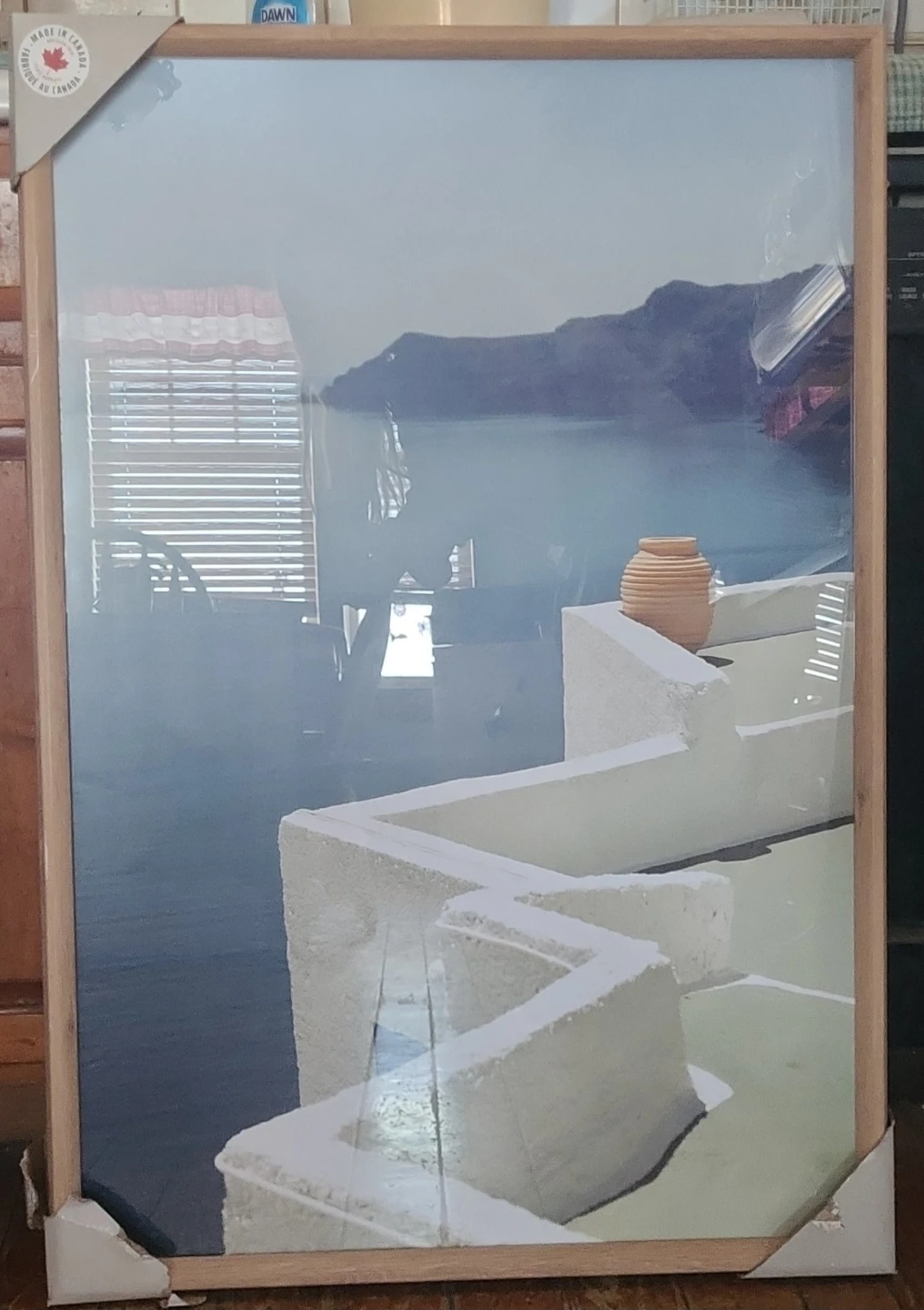 Framed Santorini Picture