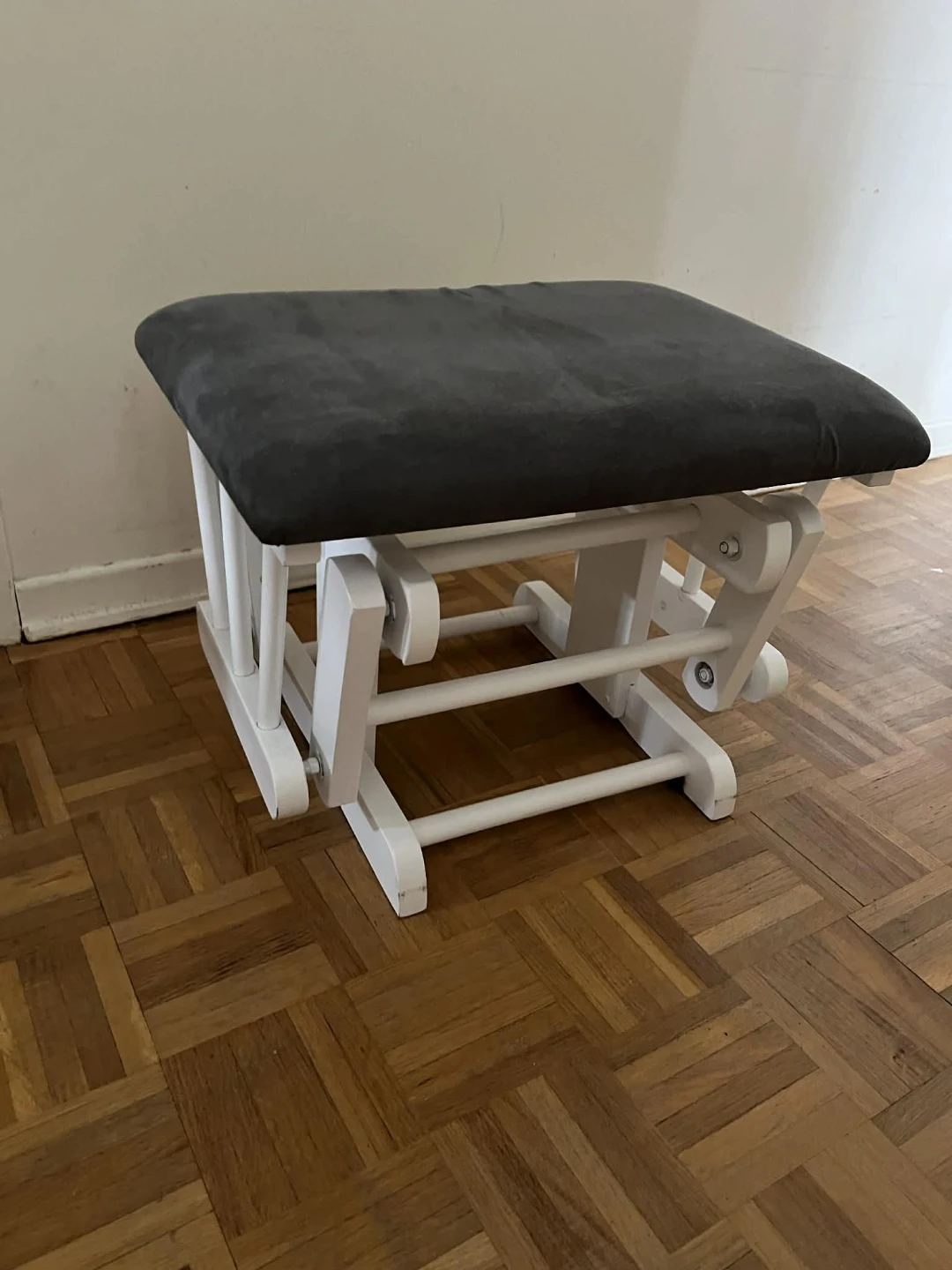 Glider Rocking Chair with Ottoman - Grey - photo 3