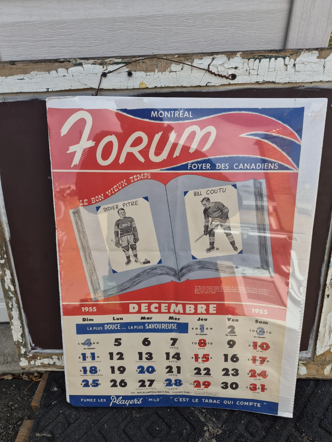 Vintage Montreal Canadiens Forum Hockey Calendar
