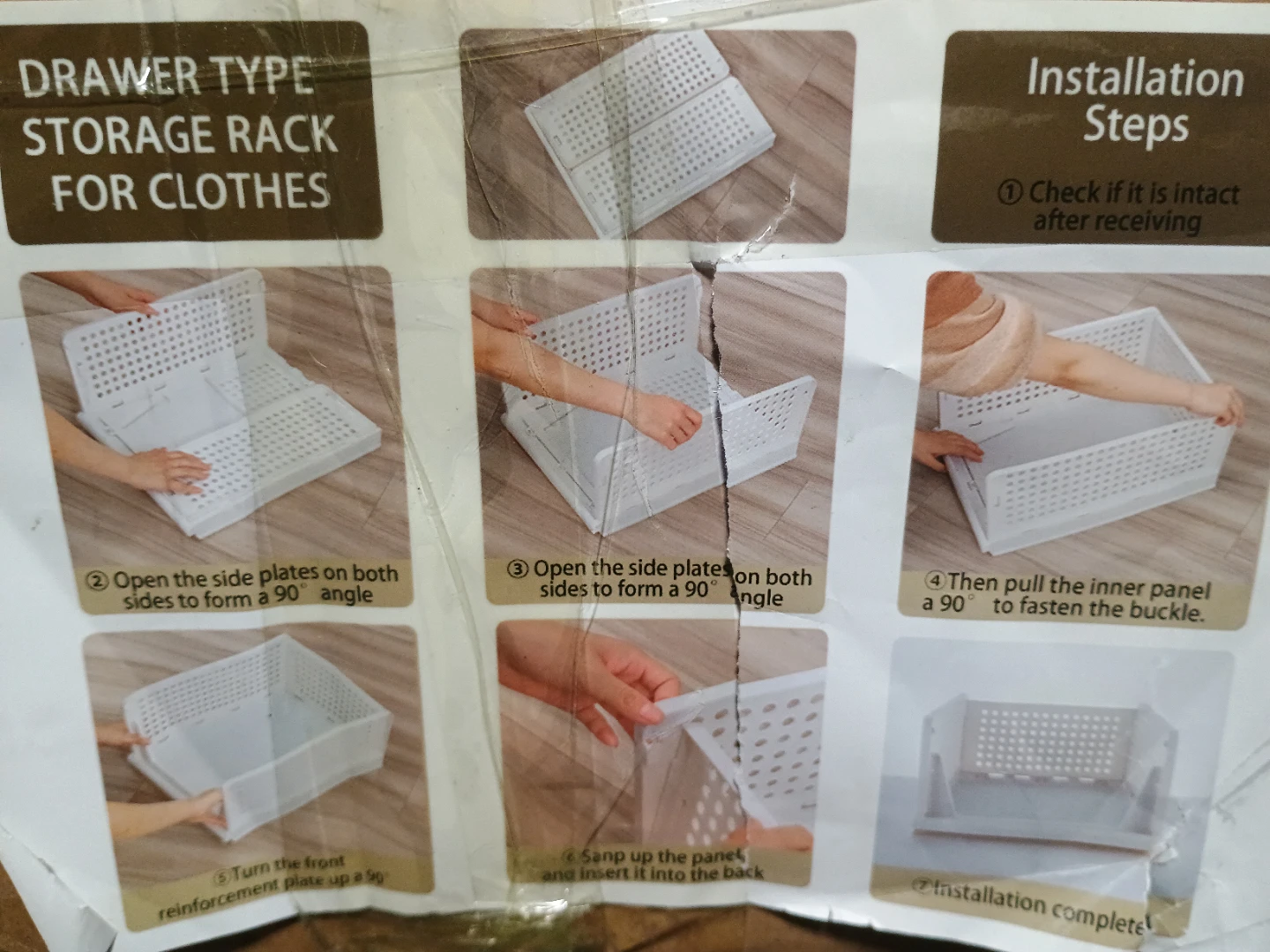 Drawer Type Storage Rack for Clothes