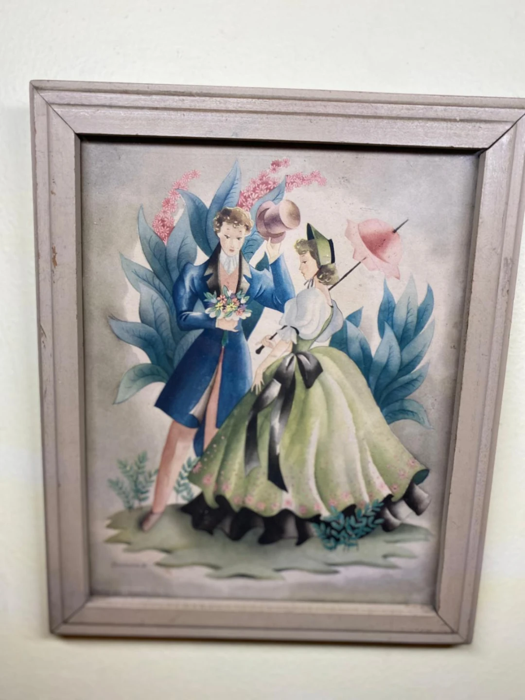 Vintage Bernard Picture Co. Framed Art
