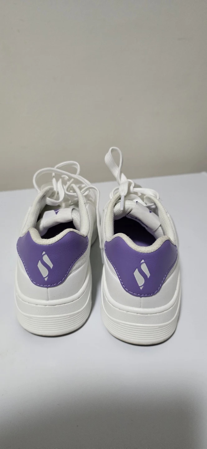 Skechers White & Purple Sneakers - Women's Size 7.5 - photo 2