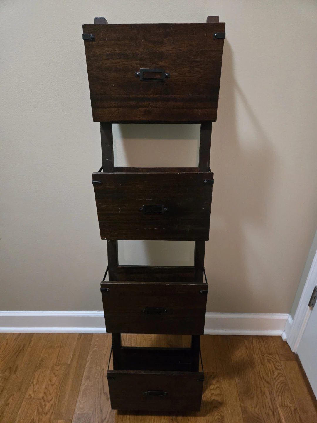 Wooden 4-Tier Magazine Rack / File Holder - photo 2