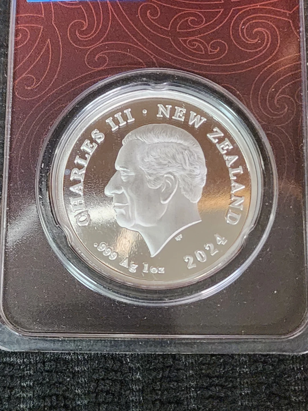 Charles III New Zealand 2024 Silver Coin - photo 2