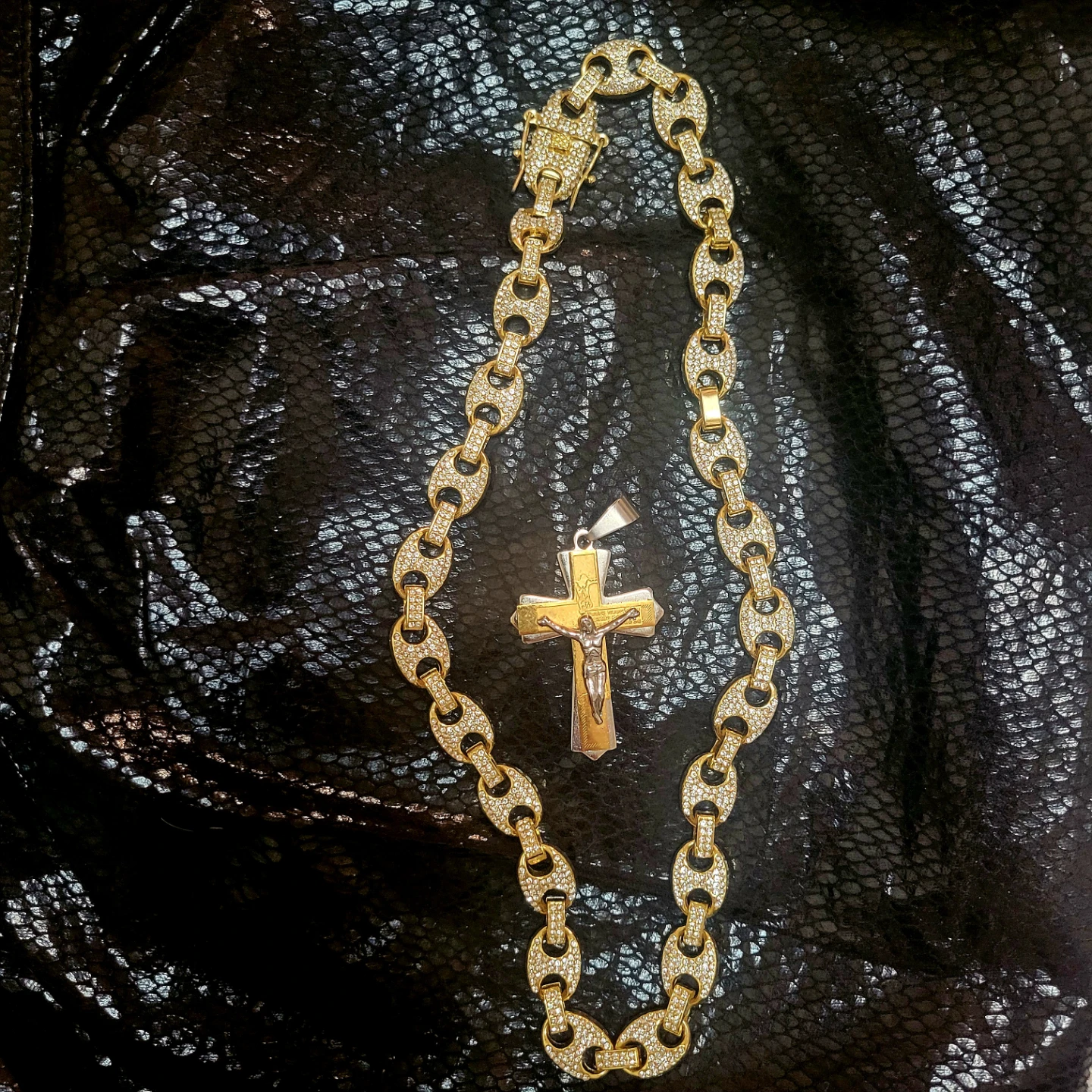 Gold Chain with Cross Pendant - photo 2