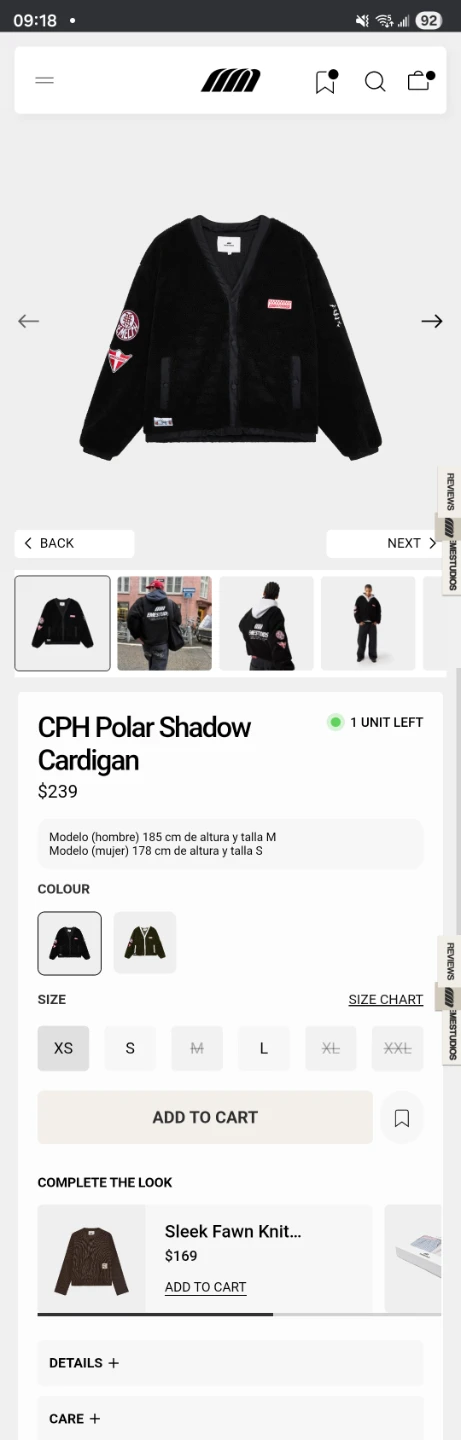 EMESTUDIOS CPH Polar Shadow Cardigan XS - photo 4