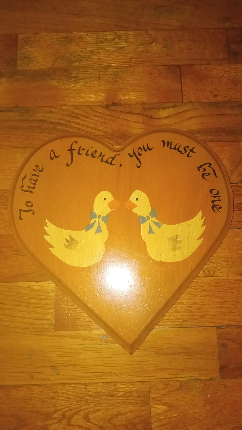 Friends Wooden Heart