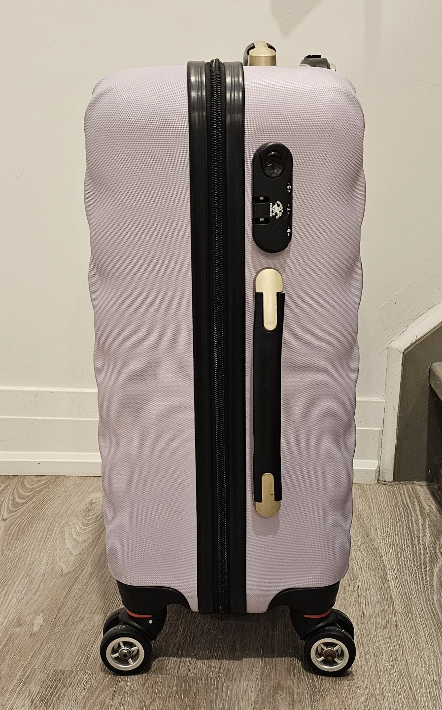 🥕 Beverly Hills Polo Club Purple Hard Shell Carry-On - photo 5