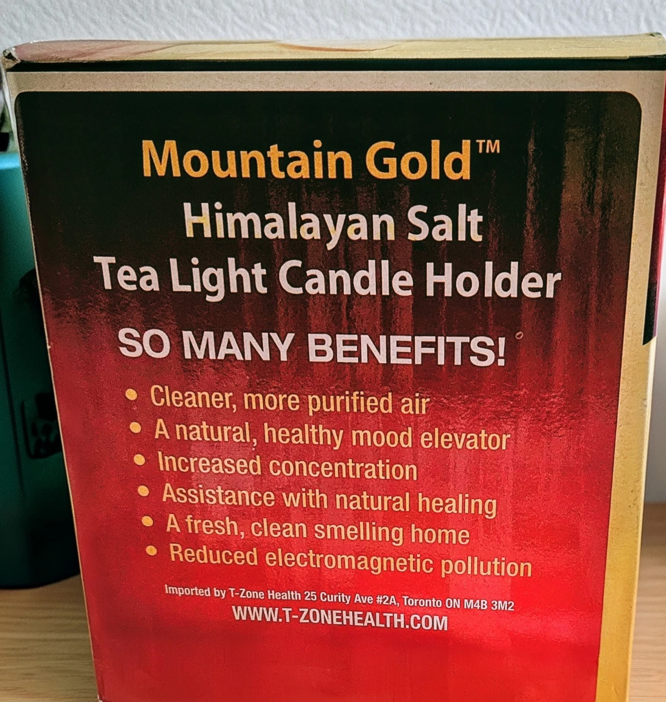 Mountain Gold Himalayan Salt Tea Light Candle Holder - photo 2