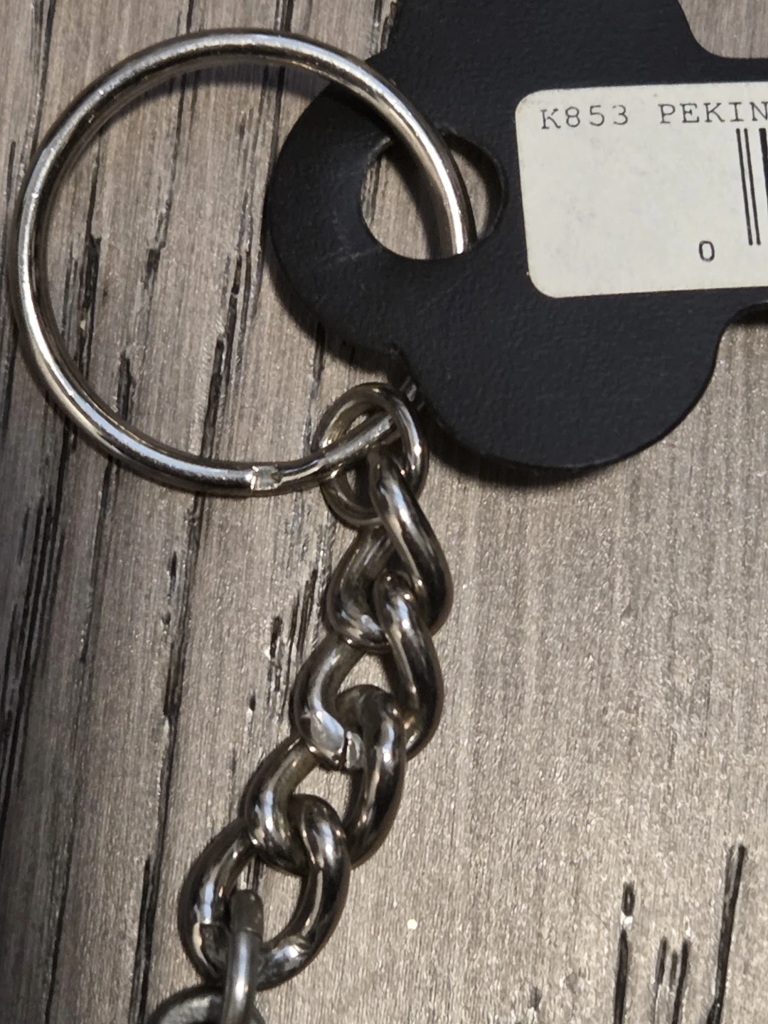 Vintage Pewter GG Harris Pekingese Dog Keychain - photo 3