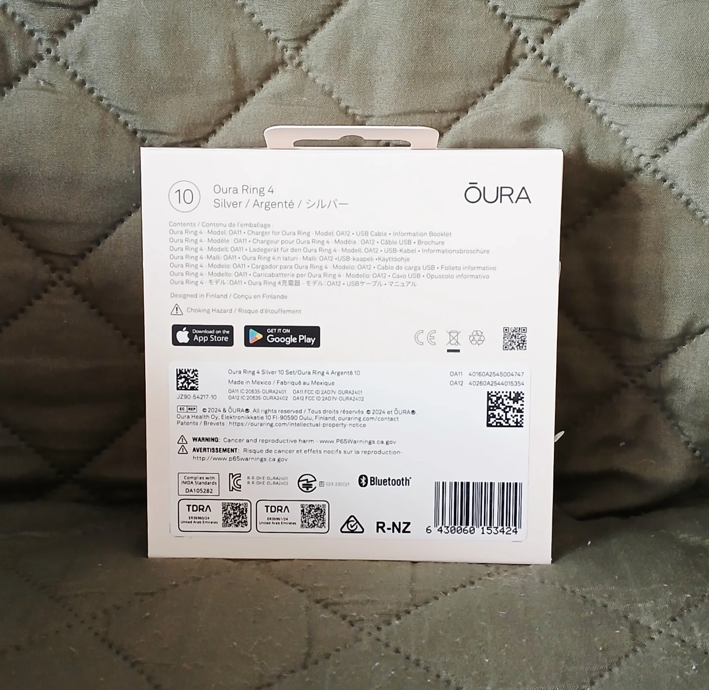 Oura Ring 4 Silver [Size 10] - NEW! - photo 2