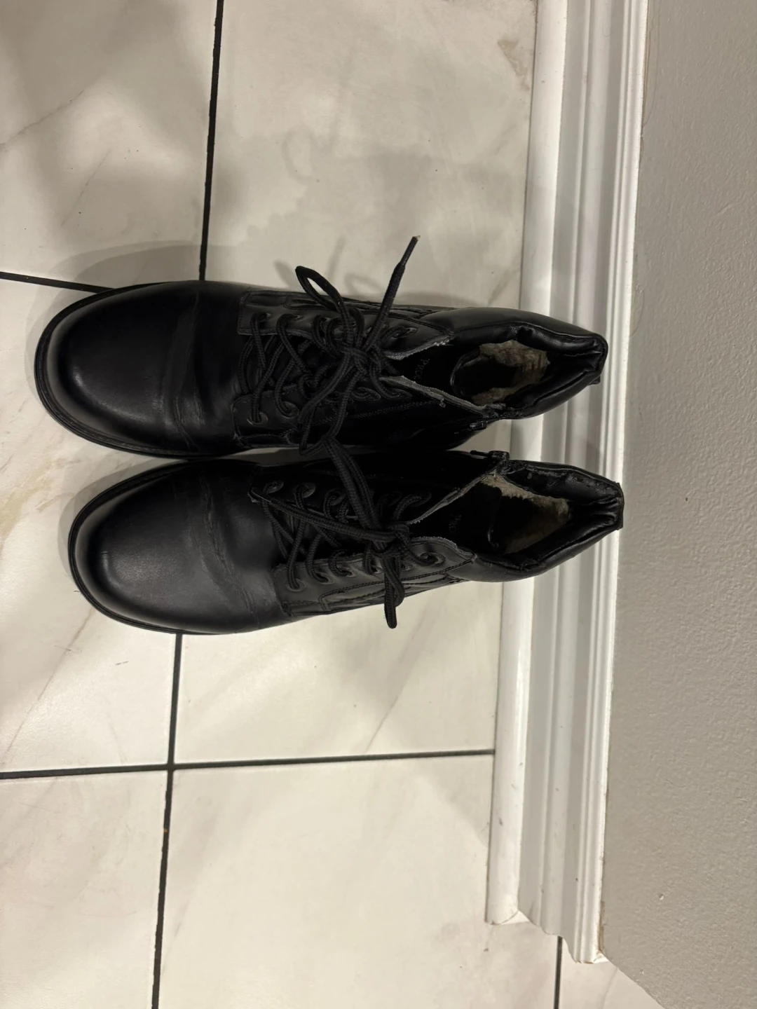 Black Leather Ankle Boots - photo 3