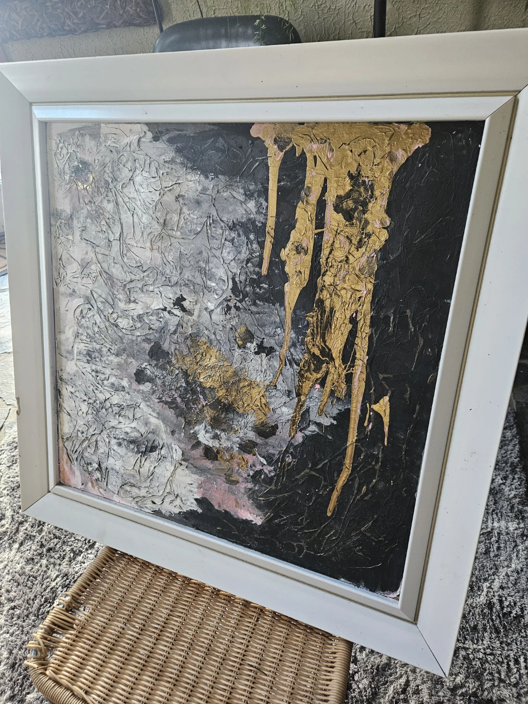 Abstract Painting - White Frame - photo 2